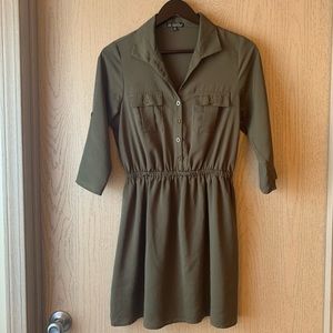 Olive Green BeBop Dress Medium